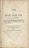 La mort au temple Vie du jeune Louis XVII A. Antoine (de Saint-Gervais)