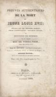 La mort au temple Preuves authentiques de la mort du jeune Louis XVII A. Antoine de Saint-Gervais