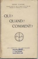 Autres Qui ? Quand ? Comment ? Pierre d'AndrÃ©