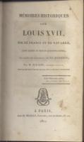 La mort au temple MÃ©moires historiques sur Louis XVII, Roi de France et de Navarre Jean Eckard