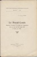 Autres Le Royal-Louis, régiment français à la solde de l'Angleterre levé au nom du roi Louis XVII à Toulon en 1793 A.-Jacques Parès