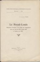 Autres Le Royal-Louis, rÃ©giment franÃ§ais Ã  la solde de l'Angleterre levÃ© au nom du roi Louis XVII Ã  Toulon en 1793 A.-Jacques ParÃ¨s