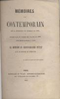 Richemont MÃ©moires d'un contemporain Le baron de Richemont