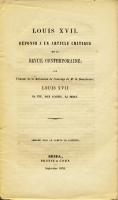 Naundorff Louis XVII, Réponse à un article de La Revue Contemporaine Modeste Gruau de La Barre
