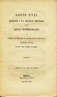 Naundorff Louis XVII, RÃ©ponse Ã  un article de La Revue Contemporaine Modeste Gruau de La Barre
