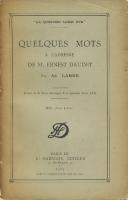 Naundorff Quelques mots Ã  l'adresse de M. Ernest Daudet Adolphe Lanne
