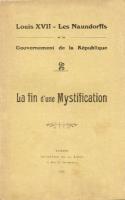 Naundorff La Fin d'une Mystification (Anonyme)