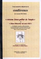 Ouvrage des membres Antoine Simon GeÃ´lier de Louis XVII ou Simon l'Ã©ducateur de Louis XVII GÃ©rald Pietrek