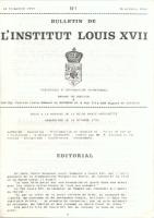 Journaux & revues Bulletin de L'Institut Louis XVII 