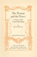Ouvrages en langue étrangère The Peasant and the Prince Harriet Martineau