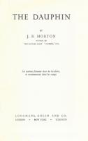 Ouvrages en langue étrangère The Dauphin J. B. Morton
