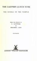 Ouvrages en langue étrangère The Dauphin Louis XVII, The riddle of the Temple From the french by Frédéric Lees